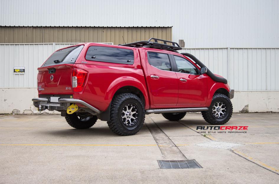 NISSAN NAVARA ADDICT MATTE BLACK MACHINED FACE
